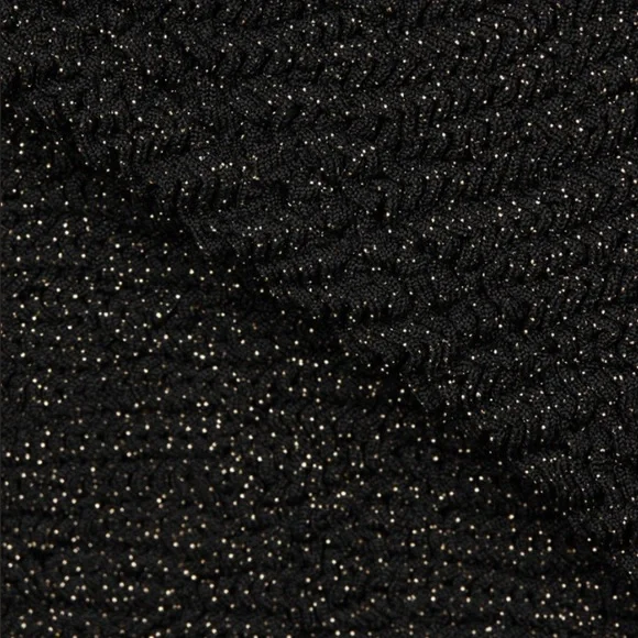 Hunza G Nancy Metallic One-Shoulder One-Piece Swimsuit Glittering Black OS NWT - Picture 10 of 15